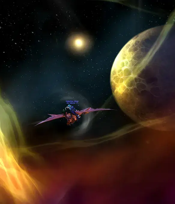 Clover flying in Outland 