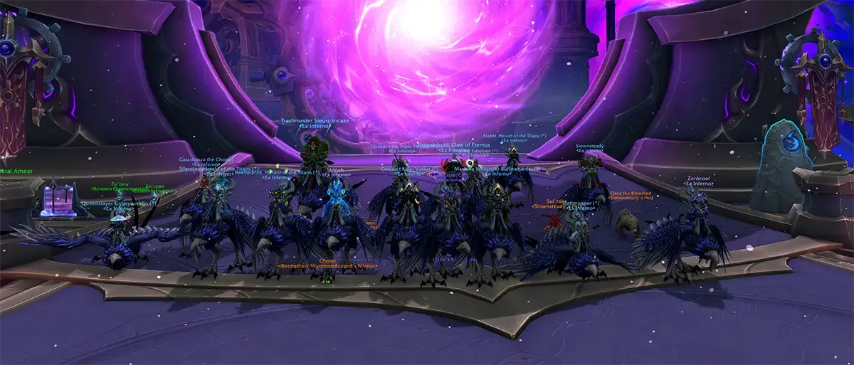 Team Purple glory of the omega raider achievement mounts