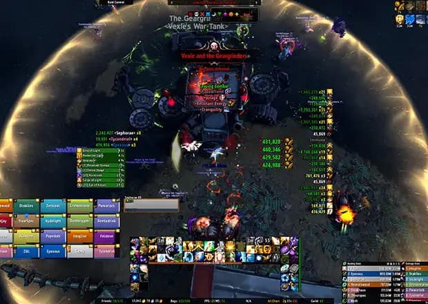 Team Purple versus Vexie and the Geargrinders